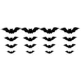 thumbnail image 3 of 80pcs Bats Stickers Halloween Scary Bats Wall Decals DIY, 3 of 3