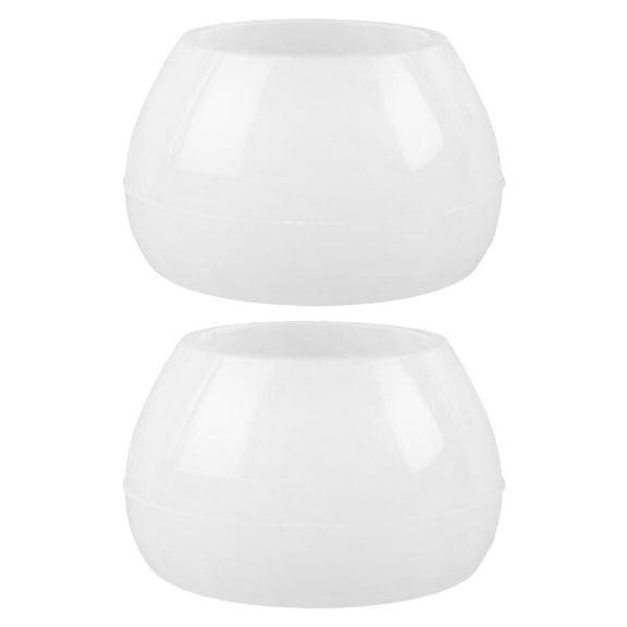 ELAYARD 2-Pack Flexible Silicone Baking Bowl Molds, White Rhombus Shape, Non-Stick Kitchen Bakeware for Home Baking and Crafts