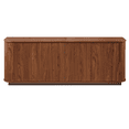 thumbnail image 5 of Hassch Buffet Cabinet with Storage, 64" Modern Credenza with 4 Doors, Coffee Bar Cabinet with Adjustable Shelves, Sideboard for Kitchen, Living Room, Dining Room, Walnut, 5 of 8