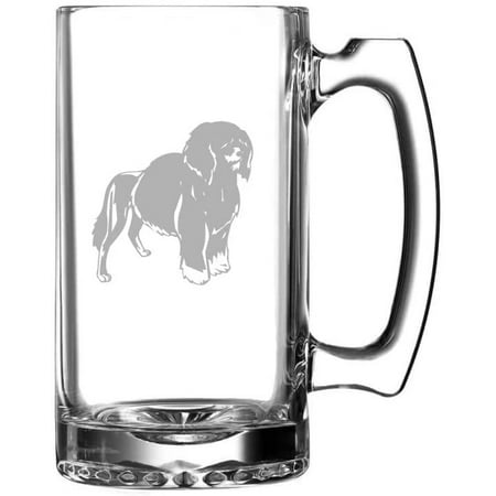 

PORTUGUESE WATER Dog Themed Etched 25oz Beer Mug
