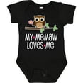 thumbnail image 3 of Inktastic My Memaw Loves Me Grandkids Owl Girls Baby Bodysuit, 3 of 5
