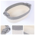 thumbnail image 2 of REGALWOVEN 3 Packs Woven Storage Basket, Shelf Closet Storage Bin with Handles for Key Tray Bowl for Entryway Desk, Catchall Home Decor Gray 12.6*7.9*4.7in, 2 of 5