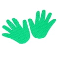 thumbnail image 3 of 1 par de parches de huellas de manos de colores, hojas de puntos de masaje, accesorios de entrenamiento de coordinación, suministros educativos, verde, 3 of 7