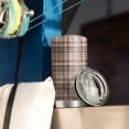 thumbnail image 3 of 20oz Tumblers Red and Green Plaid Christmas Pattern Stainless Steel Vacuum Insulated Double Wall Travel Tumbler Cups Mug with Lid and Straw,Cleaning Brush for Cold & Hot Drinks, 3 of 7