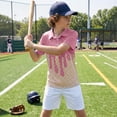 thumbnail image 6 of CPNG Boys Summer Shirt Comfortable Fashion Funny Ice Cream Print Short Sleeve Loose Lapel Buttoned Shirts(Light Pink,7-8 Years), 6 of 7