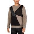 thumbnail image 1 of I.N.C Mens Mixed Media Sweatshirt, Beige, X-Large, 1 of 5