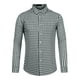 thumbnail image 1 of Camisa a cuadros para hombre, ajuste regular, con botones, manga larga, vestido, camisas a cuadros Blanco negro L, 1 of 6