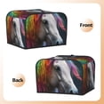 thumbnail image 3 of Fotbe Colorful Haired White Horse for Four Slice Toaster Cover, Fingerprint Protector, Super Soft Appliance Cover And Dust Cover,Bread Dust Cover & Fingerprint Protection, 3 of 7