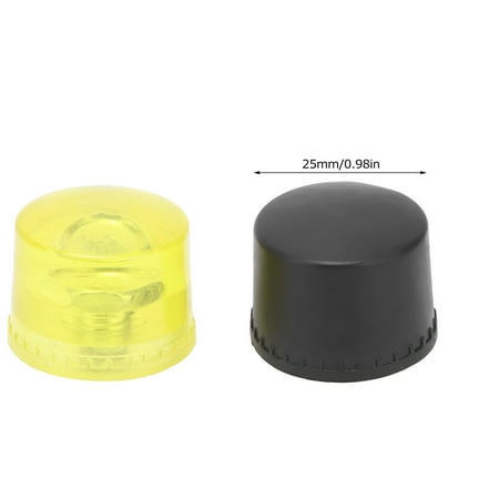 

Kozecal Mallet Accessories 2 Set Rubber Striking Head Hammer Replacement Tips Set Mallet Accessories Yellow Black Hammer Replacement Striking Head