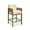 Linen Beige, variant on Guyou Natural Bar Stools Set of 2, 27" Upholstered Counter Height Bar Stools for Kitchen Counter with Footrest, Modern Bar Chairs Wooden Barstool with Linen Seat for Dining Room Home Bar, Beige