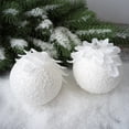 thumbnail image 3 of Christmas Ball Ornaments White Shatterproof Clear Large Plastic Christmas Tree Decoration, Delicate Hanging Ornaments for Xmas Party, Wedding, Holiday and Home Decor(80mm/3.14"),1Pcs, 3 of 9
