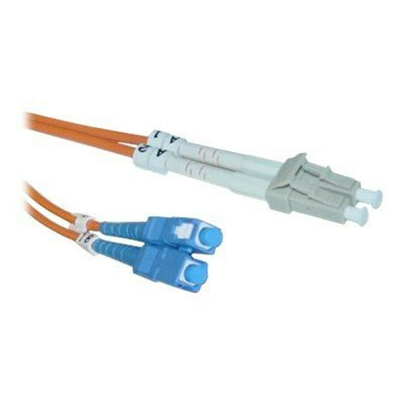 Fiber Optic Cable, Lc - Sc, Multimode, Duplex 62.5,125 - 2 Meter (6.6 Foot)