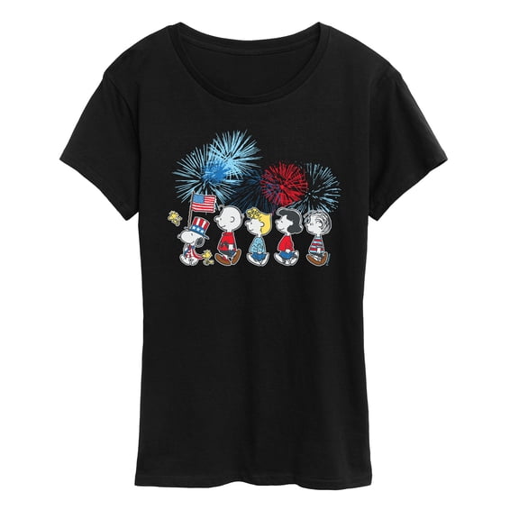 Peanuts - USA Parade - Women's Short Sleeve Graphic T-Shirt