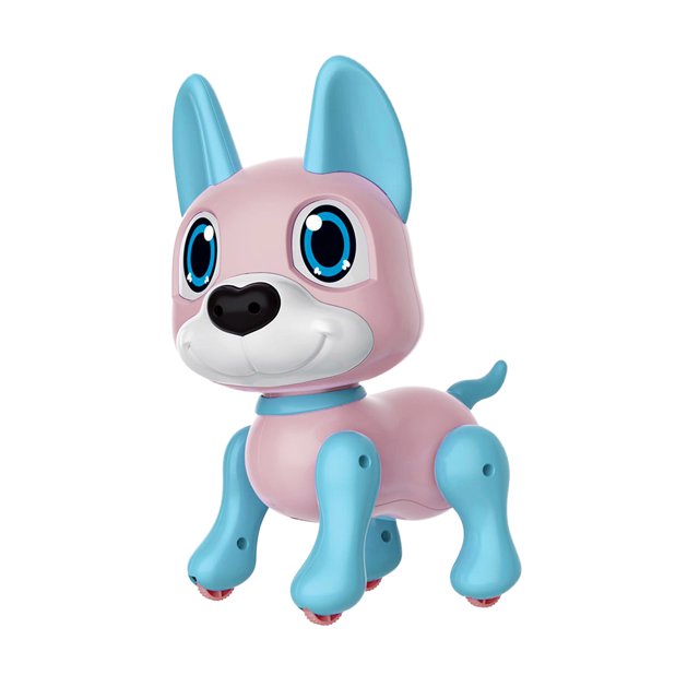 Juguete para perros, niños, robot inteligente para mascotas, sensor de gestos para cachorros, batería para evitar obstáculos, perro robot, rosa Inevent FN000051-01B