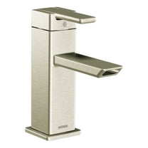 90 Degree Brushed Nickel One-handle Bathroom Faucet