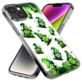 thumbnail image 3 of MUNDAZE Case for Apple iPhone 15 Hybrid Shockproof Slim Hard Soft TPU Shell Heavy Duty Protective Phone Cover - Gnomes Shamrock Lucky Green Clover St. Patrick, 3 of 5