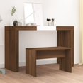 thumbnail image 1 of vidaXL Dressing Stool Brown Oak 70x35x45 cm Engineered Wood, 1 of 4