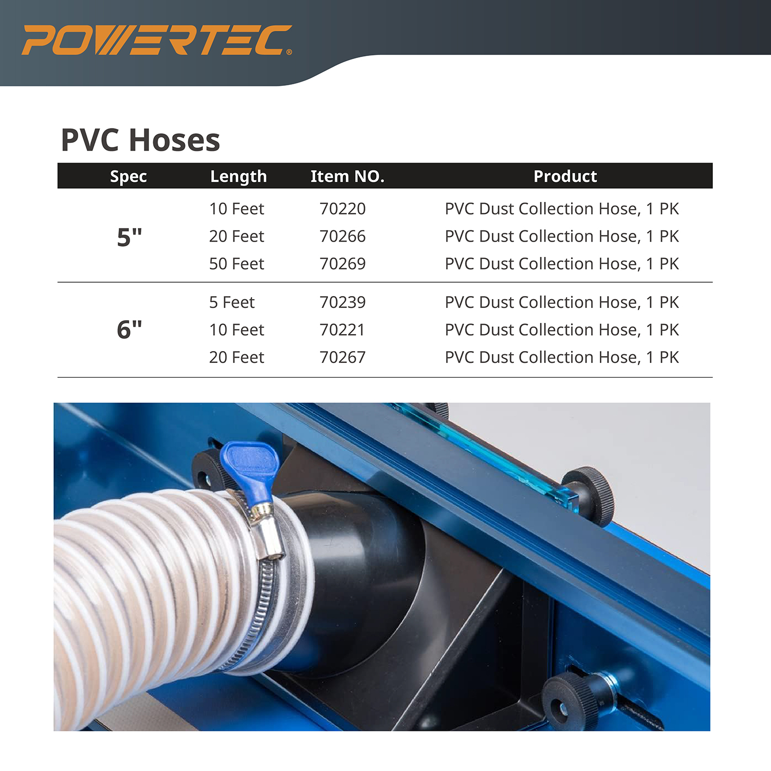 POWERTEC 4-Inch Right Hand Keyed Bridge Hose Clamps (Set Of 5) | 70225