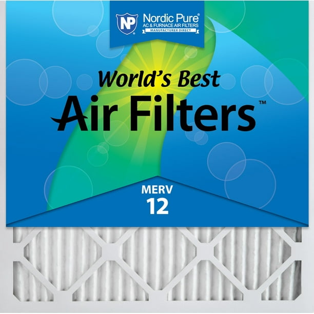 10x10x1 Pleated MERV 12 Air Filters 24 Pack