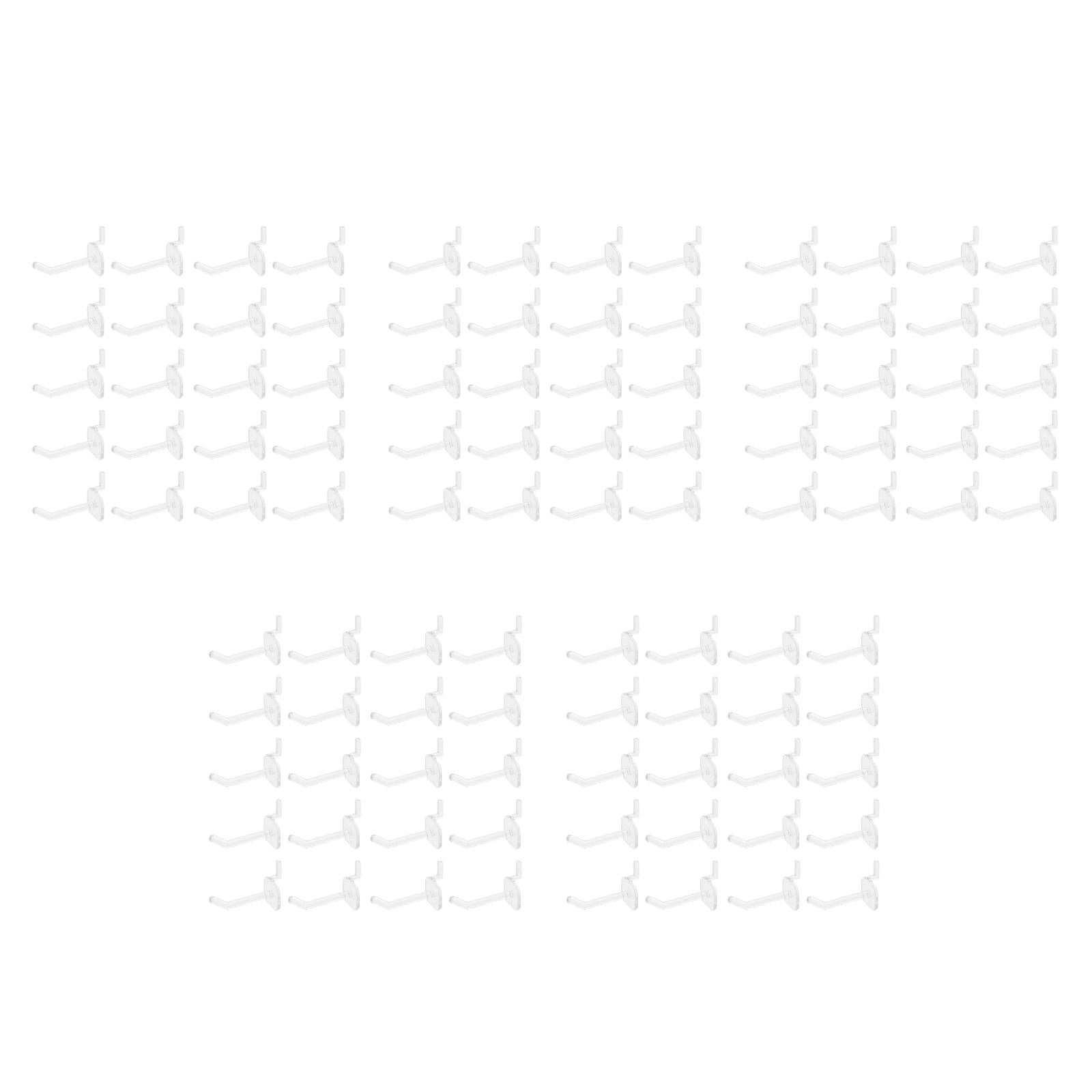 HINTRMENT  Transparent Plastic Pegboard Tool Hangers Sleek and Stable