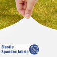 thumbnail image 2 of Round Spandex Tablecloth, Elastic Fitted Waterproof Tablecloths for 45"-56" Tables, Stretch Washable Picnic Table Cover for Camping, Dining, Indoor and Outdoor, White, 2 of 4