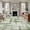 Moss Green, Sage, Celadon, Olive, variant on Burnt Orange Grid 2'x3' Washable Rug, Geometric Modern Orange Non-Slip Soft Doormat Area Rugs for Entrance Bathroom Bedsides, Front Doormat Carpet for Kitchen Bedroom, Entryway Floor Mat