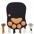 thumbnail image 1 of Alfombrilla de ratón con soporte de muñeca Alfombrilla de ratón de el dolor de muñeca para computadora portátil Suave negro Macarena reposamuñecas del ratón, 1 of 6