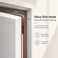 thumbnail image 4 of NOGIS Over The Door Hooks - Sturdy Metal Over Door Hanger Coat Rack with 7 Hooks for Bag, Coat, Towel, Hat, Robes, Scarves, Closet, Fits 1.77" Thick Door (Brown), 4 of 7