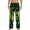 thumbnail image 2 of Lsque Tropical Summer Vibes Print Men's Pajama Pants, Lounge Pant - Comfortable Home Wear,Elastic Waistband, Stylish Design-Medium, 2 of 9