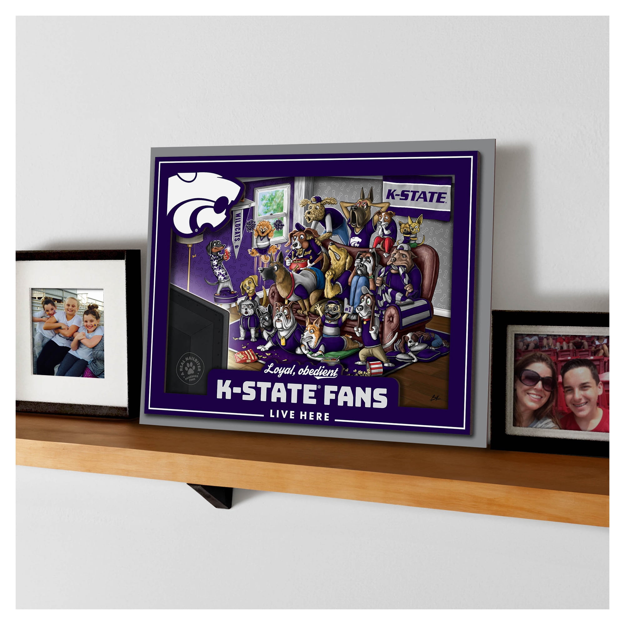 IDNA Kansas State Wildcats 13.25" x 17.25" Purebred Fans Wall Art