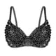 thumbnail image 3 of Women's Tribal Glitter Sparkle Belly Dance Beaded Sequined Bra Top, 3 of 5