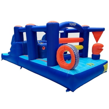 Hapcap Inflatable Obstacle Course Bounce House, with Slide for Big Kids,Outdoor Use