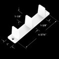 thumbnail image 3 of 10 Pieces Sliding Closet Door Bottom Guide Plastic Floor Guide Track Floor Mount Guide Bypass Door Floor Guide 4-3/16, White, 3 of 7