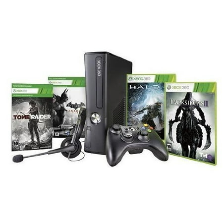 Refurbished Xbox 360 250GB Black Friday Bundle With Halo 4 Darksiders II Tomb Raider And Batman: Arkham (Best Black Friday Deals Com)