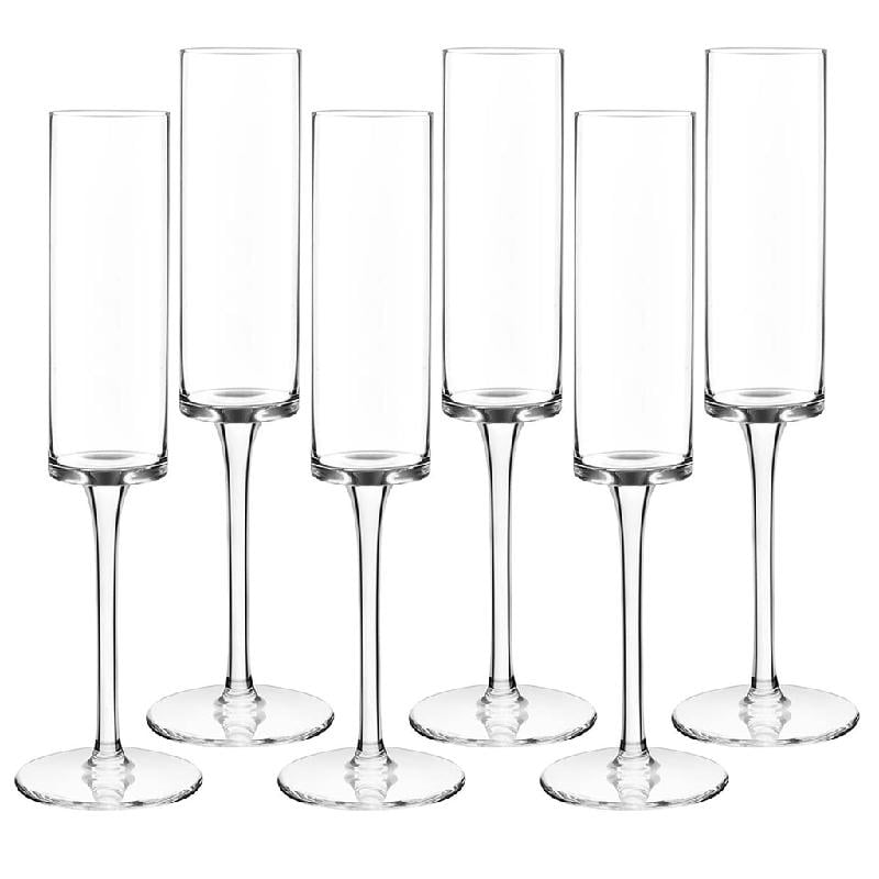 Champagne Flutes Disposable Acrylic Champagne Glasses for Weddings and Campings