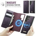 thumbnail image 2 of ShieldFlex for Samsung Galaxy S24 Ultra Case Detachable Wallet Case with Card Holder, 2 in 1 PU Leather Flip Folio with RFID Blocking Stand Shockproof Phone Cover,Purple, 2 of 7