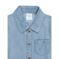 thumbnail image 2 of Wonder Nation Toddler Girl Denim Dress, Sizes 12M-5T, 2 of 5