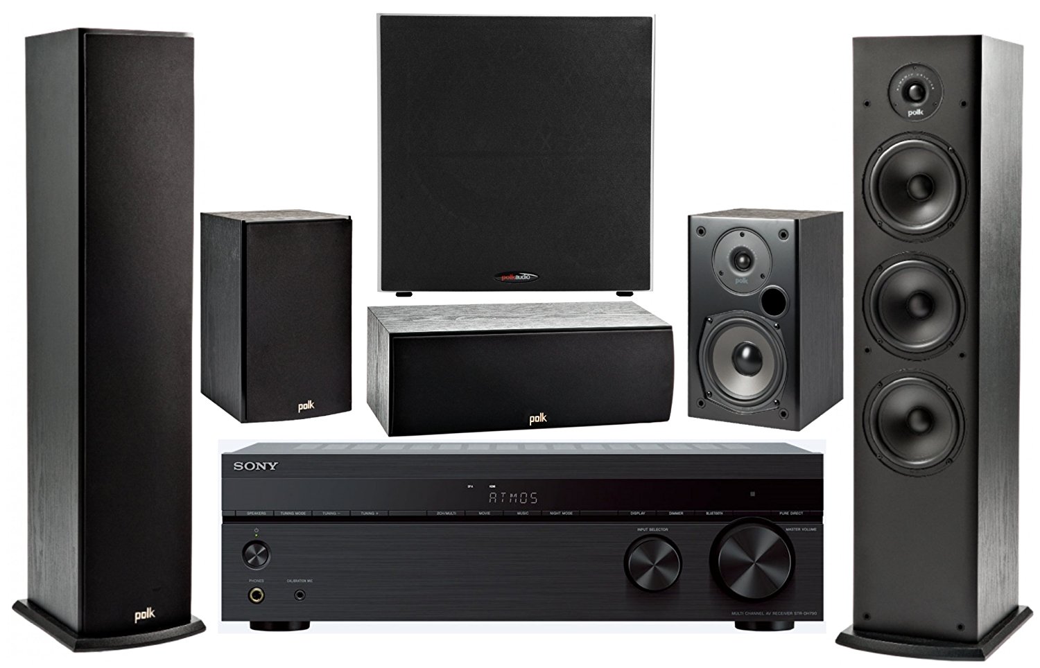 Sony 7.2-Channel Wireless Bluetooth 4K 3D A/V Surround Sound Multimedia Home Theater System (Discontinued) - image 1 of 1