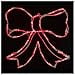 thumbnail image 3 of Vickerman X490542 A Mené le Décor Éclairé par une Fenêtre d'Arc avec des Lumières Rouges - 15 x 15 Po., 3 of 3