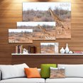 thumbnail image 3 of Giraffe Walking through African Forest - Animal Canvas Art Print, 3 of 4