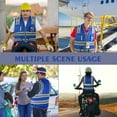 thumbnail image 4 of IXCE Upgraded Safety Vest,with More Wear-resistant、Breathable Fabric,Saturated Fluorescence for Higher Visibility,with Pockets,Suitable for Emergency Situations,Construction and Other Situations, 4 of 7