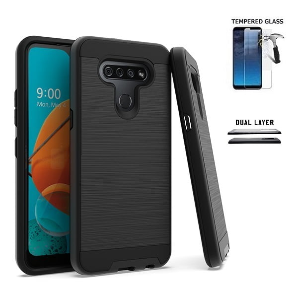 Phone case for LG K51/ Straight Talk LG Reflect, Slim Metallic Brushed