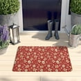 thumbnail image 2 of Red Christmas Gingerbread and Mitten Flannel Non Slip Door Rugs,Washable Door Mats Indoor,Decorative Door Mats,Dirt-Resistant and Absorbent Doormat for Entrance,Bedroom,Kitchen,Bathroom,23.5"x16", 2 of 5