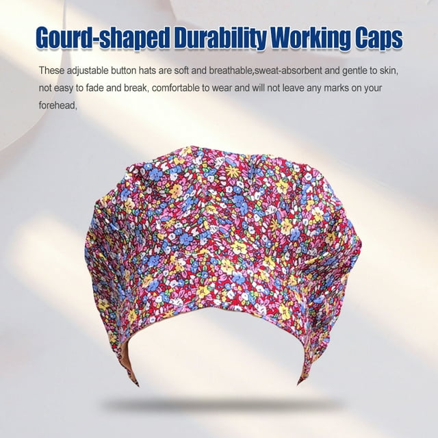 Operating Hats Nurses Long-time Service Gourd-shaped Pure Color Button Professional Assorted Colors Multifunctional Working Caps G-02