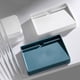 thumbnail image 1 of Xihbxyly Jabonera de Baño, Material Hips, Diseño de Drenaje, Tamaño Compacto, Fácil de Limpiar, Opciones de Color Azul y Blanco, Higiene Diaria, Esencial para El Baño, 9 X 12,5 X 2 Cm, 1 of 6