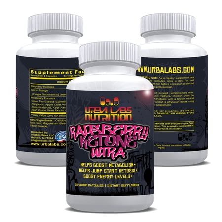 Urbalabs Premium Raspberry Ketones for Weight Loss Ketone Supplement Natural Thermogenic Increase Fat Burning Keto Ultra Supplement Weight Loss Supplement