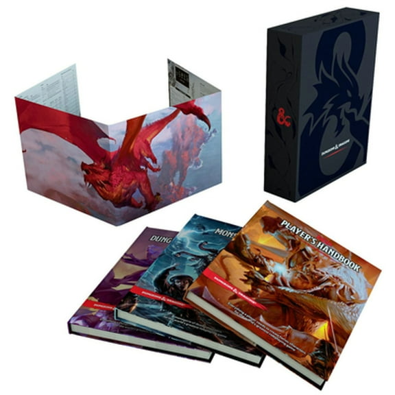 Pre-Owned Dungeons & Dragons Core Rulebooks Gift Set, (Special Foil Cover Edition) (Hardcover)