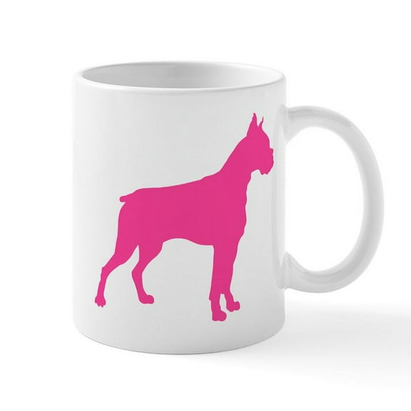 CafePress - Boxer Silhouette - 11 oz Ceramic Mug - Novelty Coffee Tea Cup