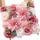 thumbnail image 1 of Ramo de flores artificiales Serwalin Silk Dahlia Pink, 2 unidades, 1 of 6