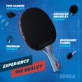 thumbnail image 3 of JOOLA Infinity Series Edge Table Tennis Racket with Carbon Blade, Flared Handle, Qty 1, 3 of 7